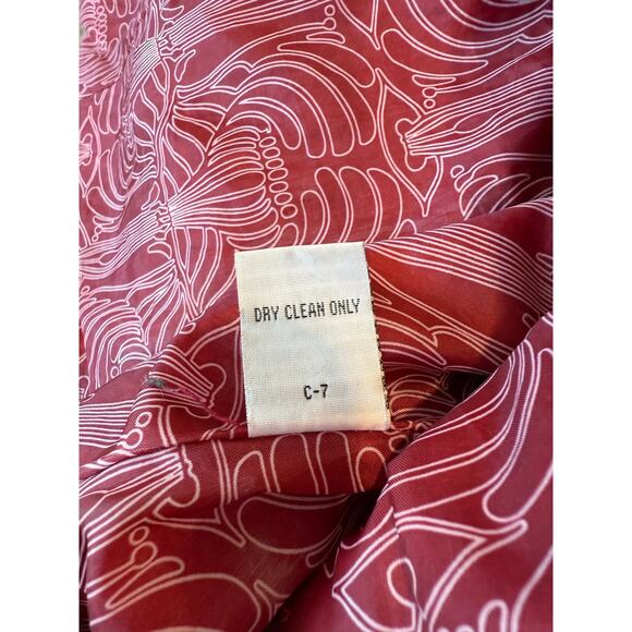 Anthropologie Tulle womens red wool blend button up collared pea coat Medium - Picture 7 of 10